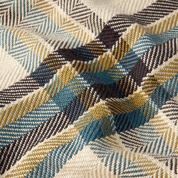 NWT Outerknown Blanket Shirt in Sandrift Nolan Plaid size Small - Picture 6 of 11